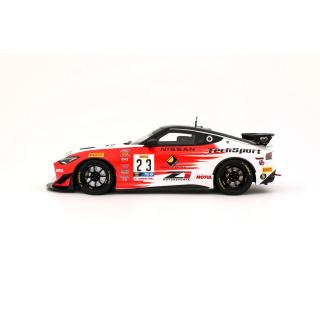 NISSAN Z GT4 WHITE #23 2023  OttO mobile Project Cars 1:18 Resinemodell (Türen, Motorhaube... nicht zu öffnen!)